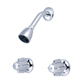 Central Brass Two Handle Tub Set, Polished Chrome, Wall 80926